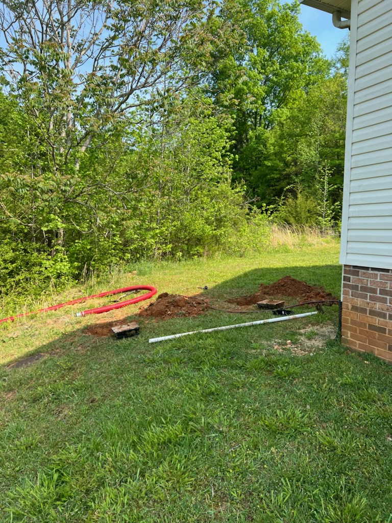 Uncovered Septic Tank
